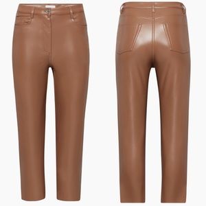 Aritzia Wilfred The Melina Cropped Vegan Leather Pant Size 6